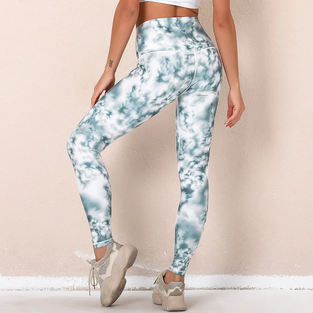 النساء ختم اليوغا مجموعة تجريب طماق سلس عالية الخصر رفع طماق السيدات مثير الصالة الرياضية يغطي الرجل موضة الرياضة طماق #3