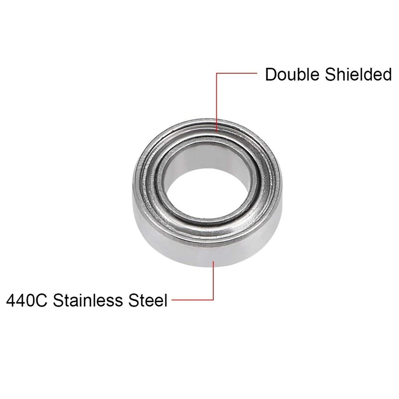 Pack Of 20 SMR74ZZ ABEC-9 Stainless Steel Ball Bearings 4X7X2.5Mm High-Speed Mobile Phone Bearings