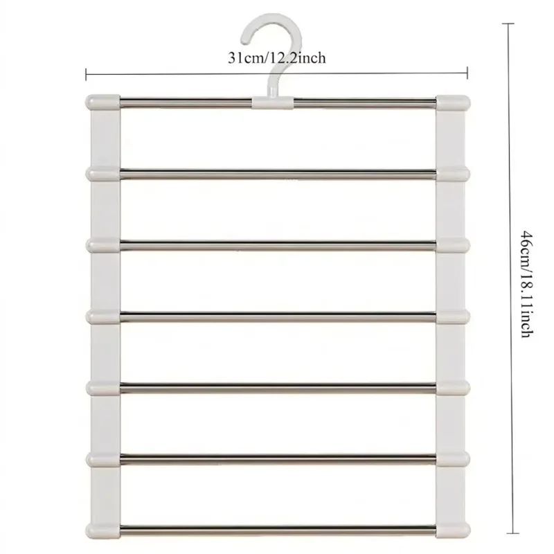 Multi Layer Hanger Pants Without Wrinkles Stacked Hanging Extended Multi-layer Pants Rack Large Capacity Space Saving