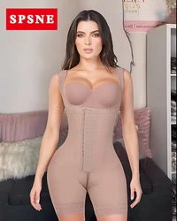 Hoge Compressie Zandloper Lichaam Colombiaanse Gordels Voor Vrouwen Postoperatieve Open-Borst Mouwloze Bodysuit Faja