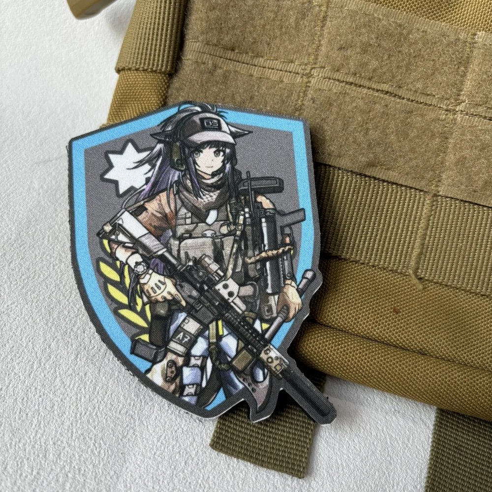 Parche táctico Arknights Sandstorm con velcro y emblema impreso - imagen 2