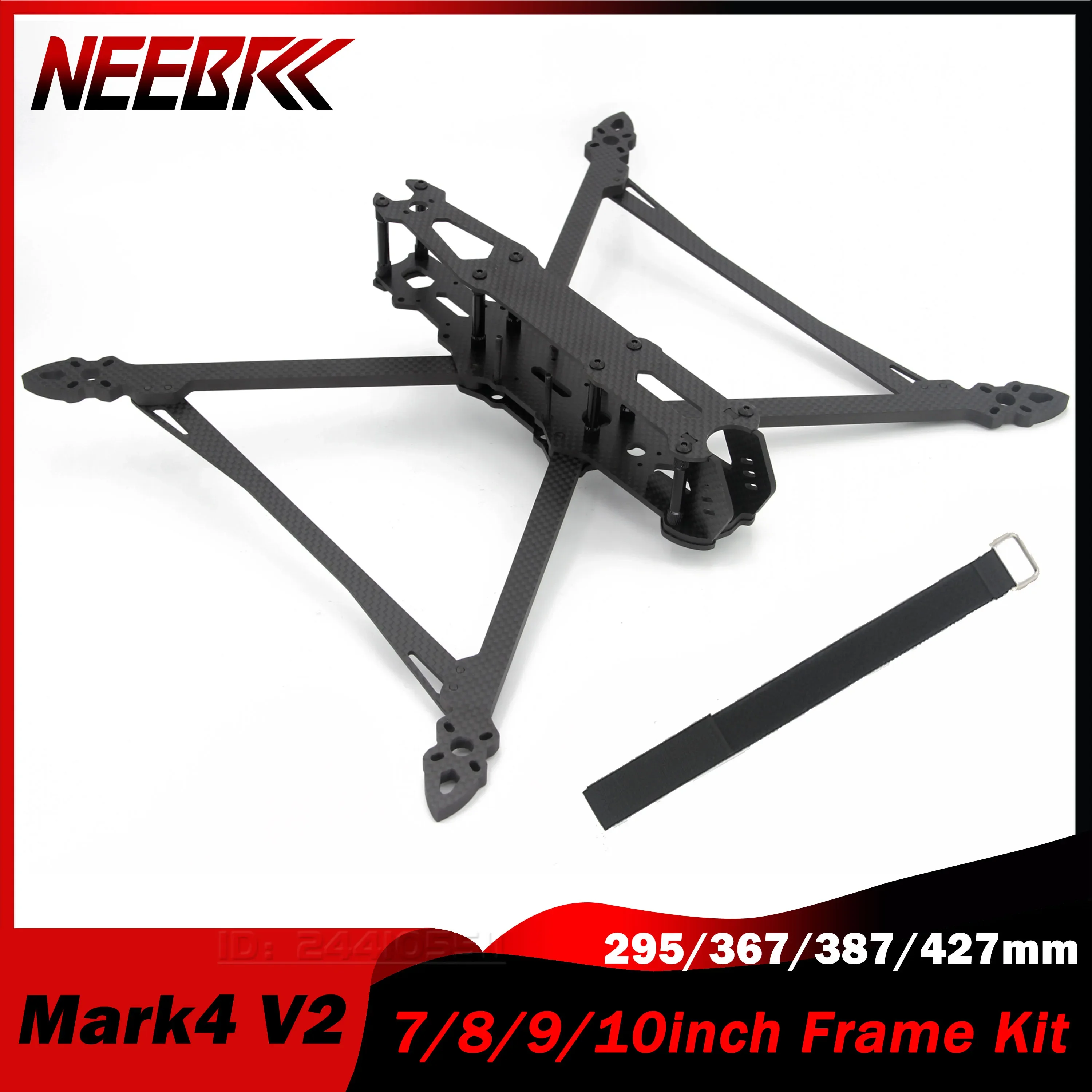 

Mark4 V2 7/8/9/10inch 295/367/387/427mm FPV Drone Frame Carbon Fiber Kit for RC Racing Quadcopter X-CLASS Freestyle DIY Part Toy