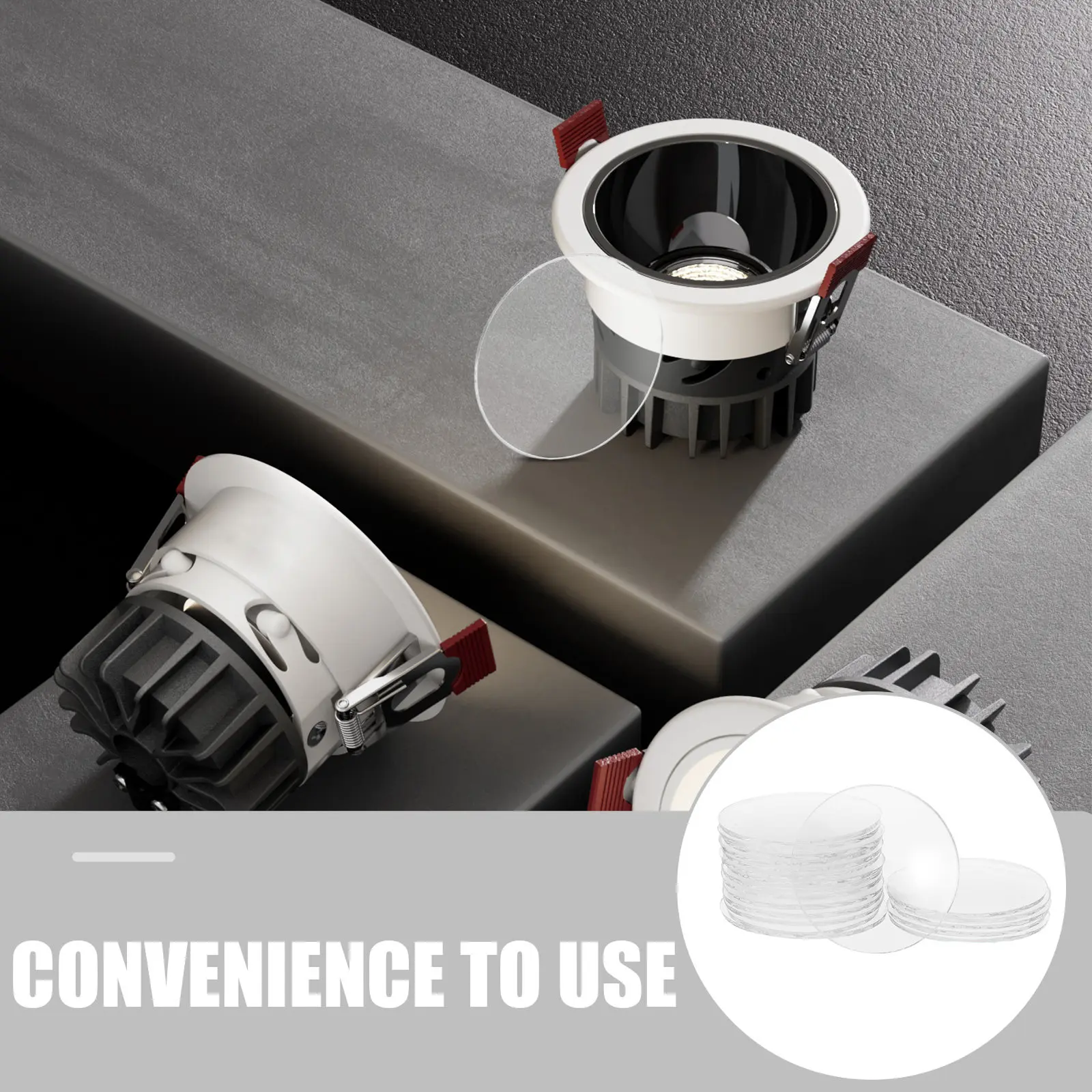 

20Pcs Spotlight Glass Lens Transparent Curved Shade Mr16 Gu10 Bulb Dome Cover Floodlight Outdoor Landscape Lighting