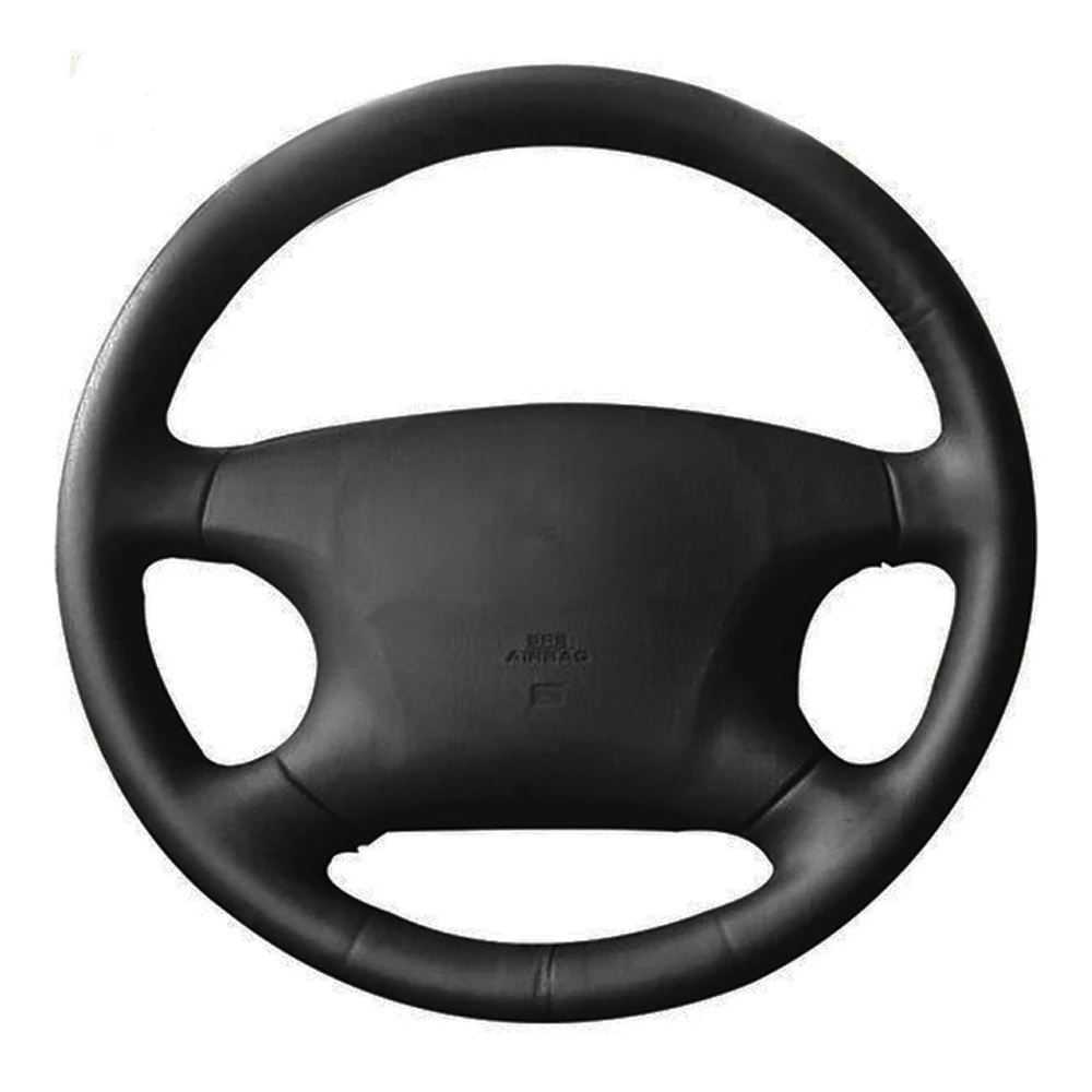 Pokrowiec na kierownicę samochodową DIY czarna sztuczna skóra dla Toyota Avalon Camry Highlander 2001-2004 Vios Corolla EX 2000-2006
