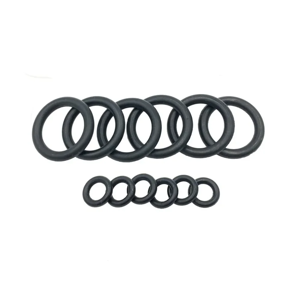 12pcs Black Seal O Ring Garden Hose Nozzle Rubber Washer Gasket For Replacement 13cm + 9cm