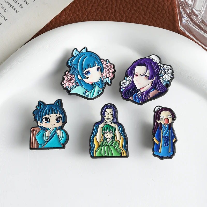 Maomao Light Novel Brosche Emaille-Pins – Süße japanische Anime-Cartoon-Charakter-Broschen, Anstecknadeln, Schmuckgeschenk für Fans und Freunde – Detail 6