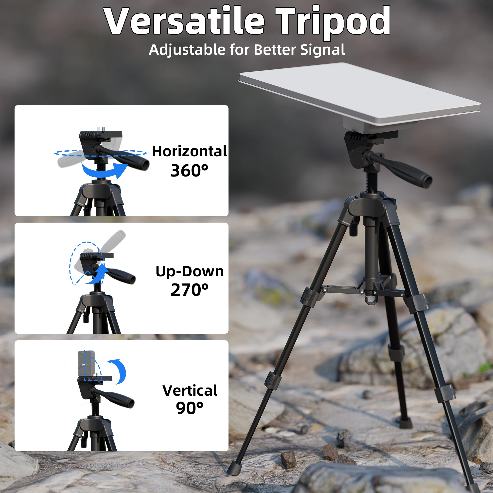 Starlink Mini Tripod Mount New Version Compatible with 2025 Starlink Mini Tripod Adapter Aluminum