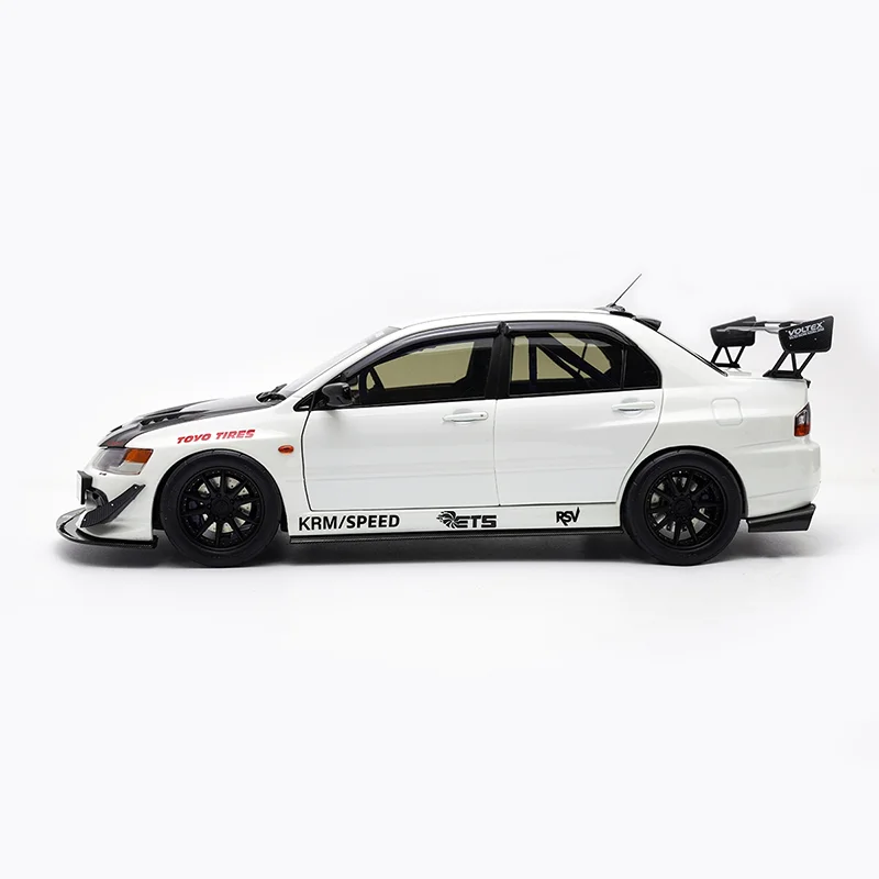 SUPER A 1:18 Scale EVO 9th Generation MR FQ JDM Alloy Car Model Static Collection Decorated Holiday Gifts Toys Souvenir Gift