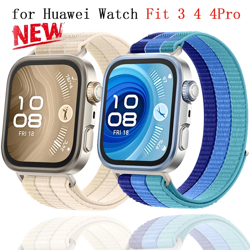 

Nylon Woven Strap for Huawei Watch Fit 4 3 Braided Comfortable Band for Huawei Watch Fit 4/4 Pro Accessories