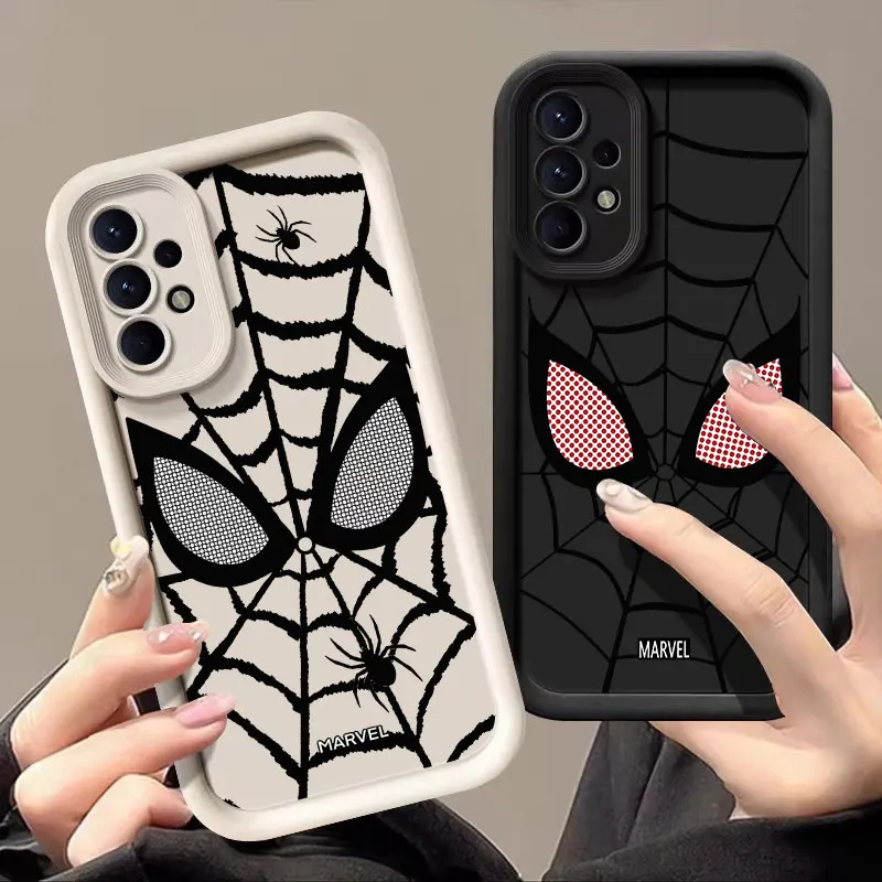 Marvel Spiderman Case For Samsung Galaxy A55 A35 5G Case A13 A54 A53 A52 A34 A33 A32 A21S A14 A24 A12 A51 A71 Bumper Phone Cover