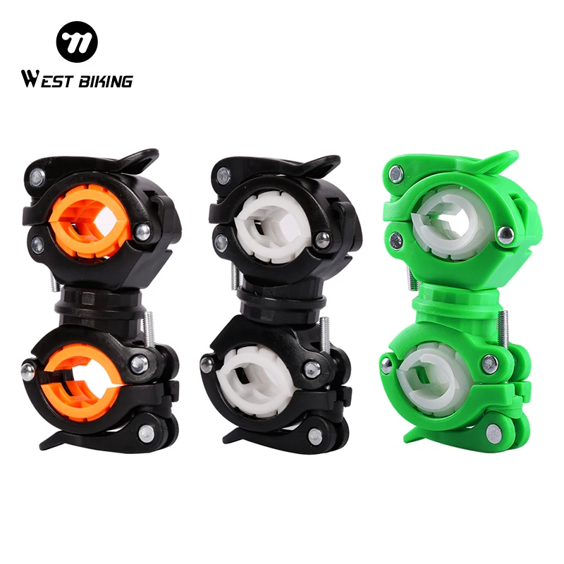 WEST BIKING Bike Light Bracket Multifunctional 360 Degree Rotatable Bicycle Lamp Holder LED Flashlight Stand Cycling Accessories