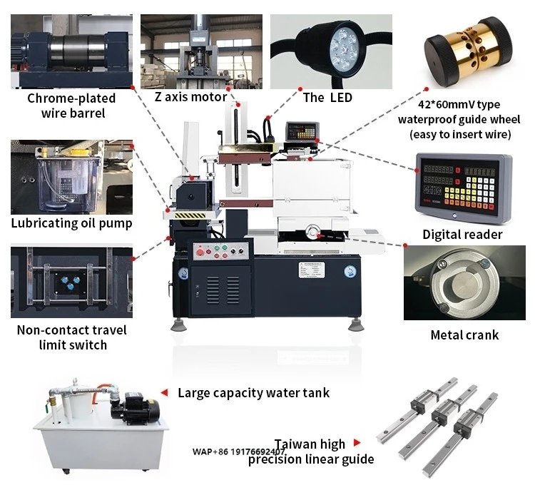 Ruite DK7720 High Precision Metal Parts Mould Processing CNC Linear Guide Rail High Speed Wire Cutting EDM Machine Tool