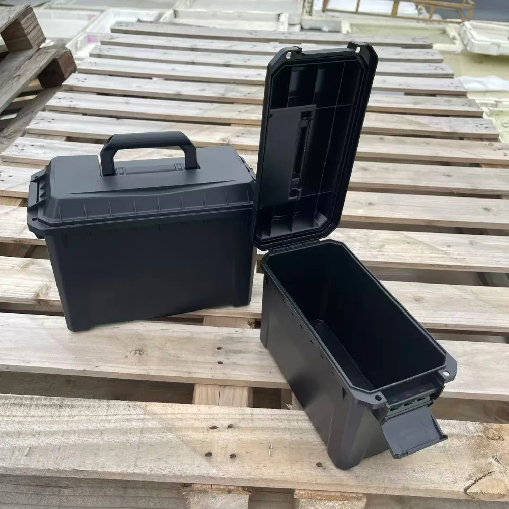 Tactical Plastic Ammunition Box Military Style Storage Outdoor Travel Lightweight Handheld Loose Ammunition Headphone Storage
