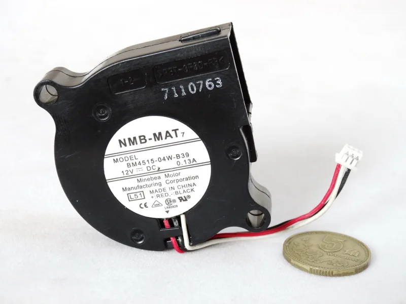 Original BM4515-04W-B39 45*15MM 4.5CM DC12V 0.13A Tachometer Signal blower ball bearing centrifugal cooling fan
