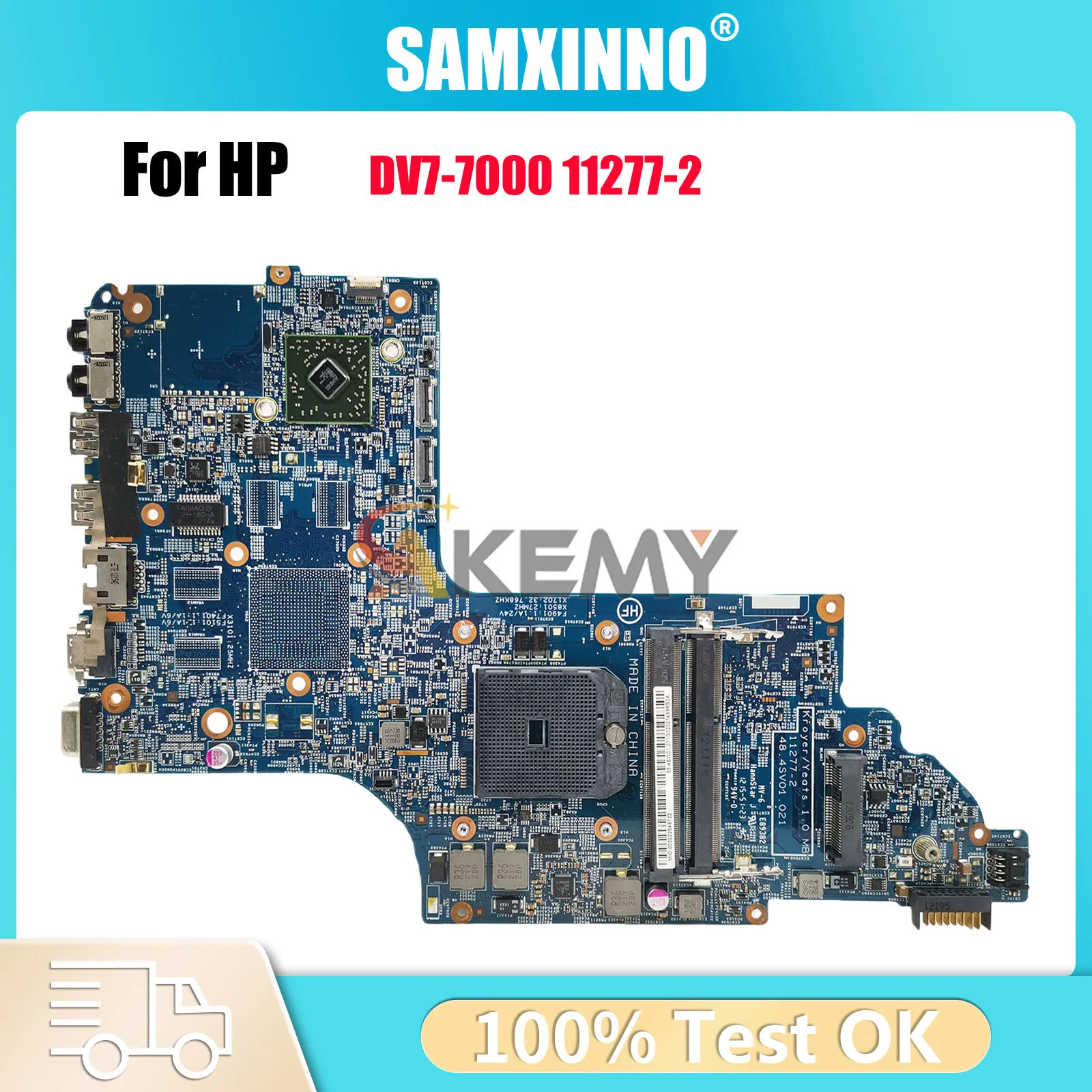 

11277-2 675794-001 с процессором AMD DDR3 для HP DV6-7000 DV7-7000, материнская плата для ноутбука, 100% полностью протестирована