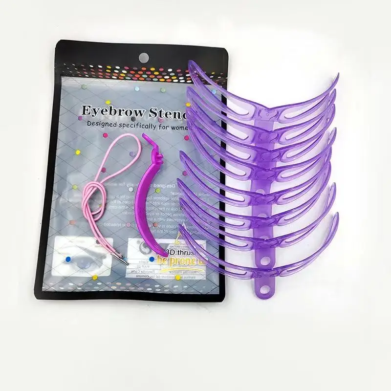 Different Shapes Eyebrow Guide Strap Eyebrow Shaper Template Beginner Friendly Home Makeup Eyebrow Drawing Tool