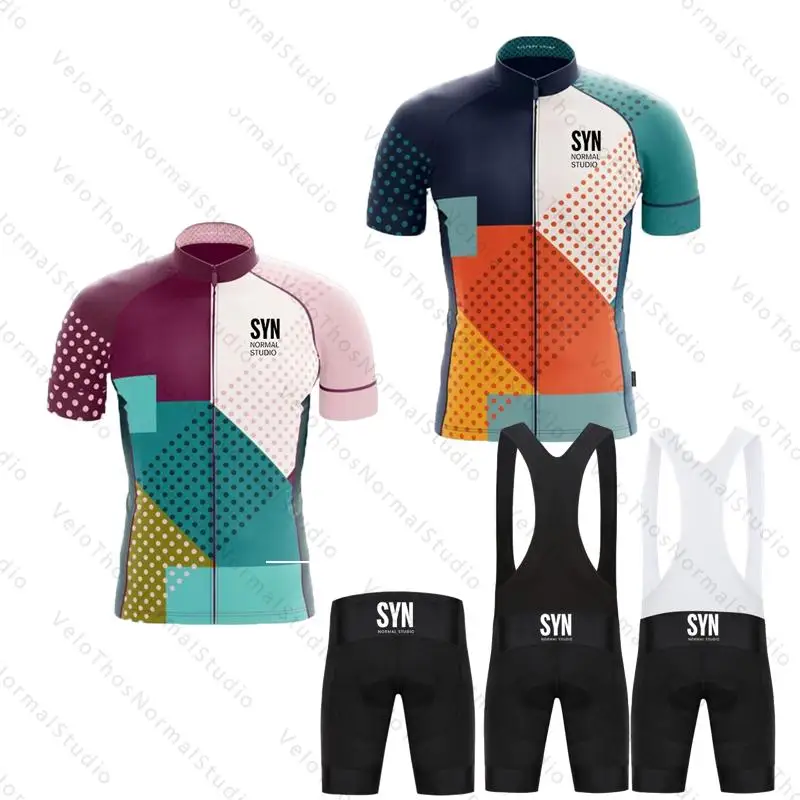 

Cycling Jersey Set Summer Short sleeve and Bib Shorts Pro Race Bicycle Clothing MTB Ropa Maillot for Men 2026 SYN NORMAL STUDIO