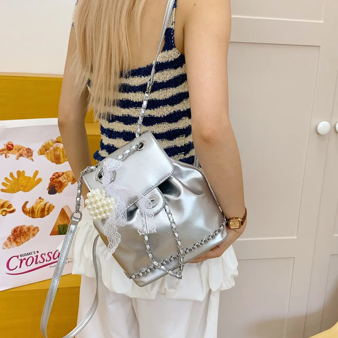 

Fashionable and trendy new women's PU shoulder bag backpack handbag mochila school bag рюкзак женский ita bag 백팩 bags for woman
