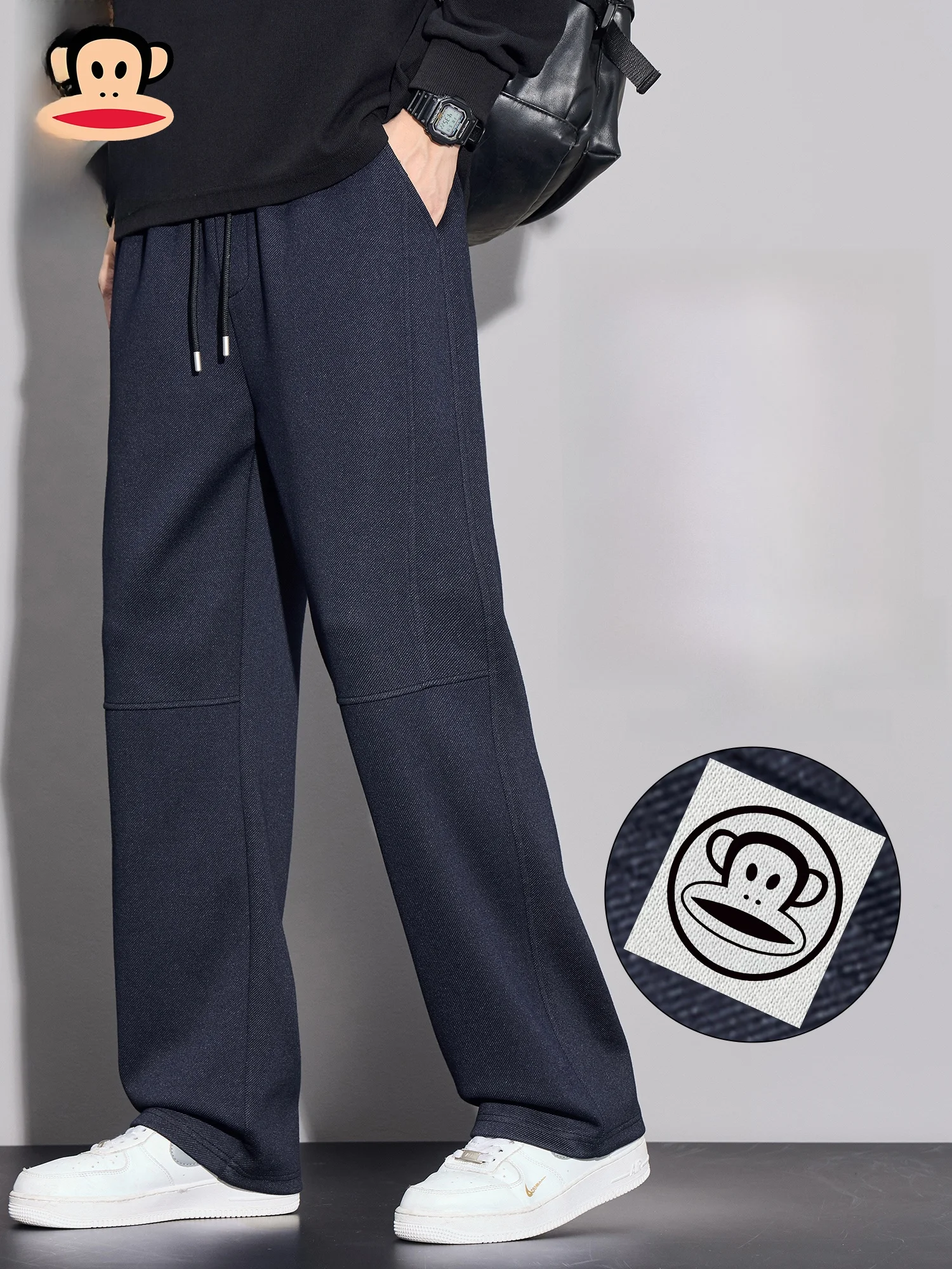 

Мужские повседневные брюки Paul Frank American Style: Новинка весеннего сезона, трендовые, свободного кроя, прямые, длинные, с драпировкой, со вставками, свободные, прямого силуэта.