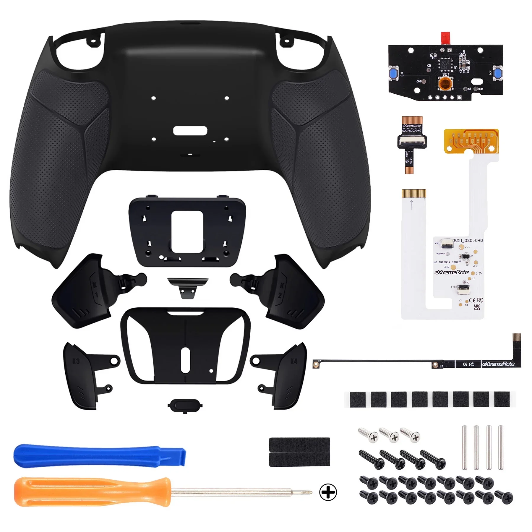

EAEY Programable RISE4 V3 Remap Kit for ps5 Controller BDM-030/040/050, Upgrade Board & Redesigned Back Shell & Buttons