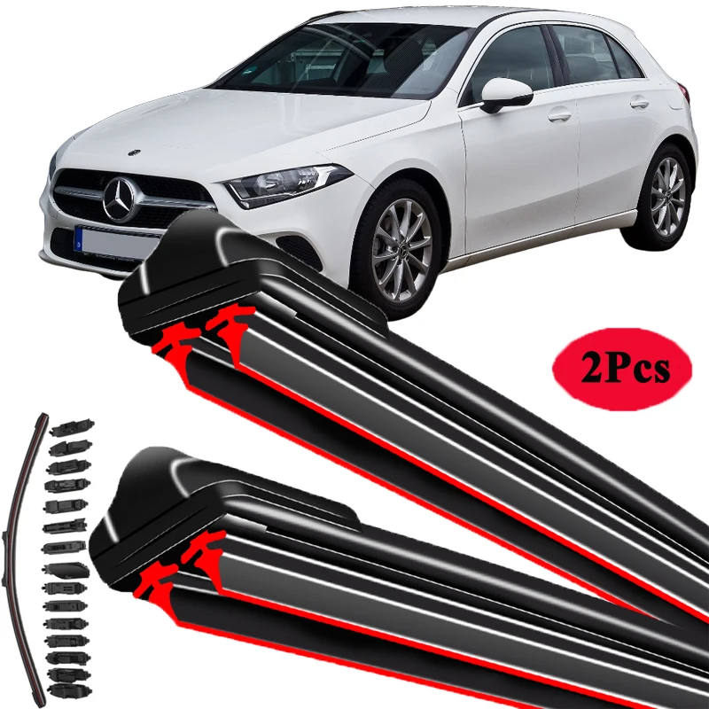 

Для Mercedes Benz A Class W168 W169 W176 W177 1997-2024 щетка стеклоочистителя автомобиля щетки для переднего ветрового стекла аксессуары для омывателей