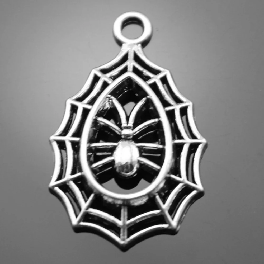 Boho Spider Web Charms Pendant Female Jewelry Bulk Cheapest Items