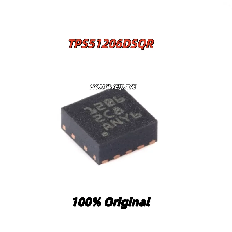 10PCS 100% New TPS63802DLAR 63802 TPS63031DSKR CEF TPS51206DSQR 1206  SON-10 Brand New Original Chips ic