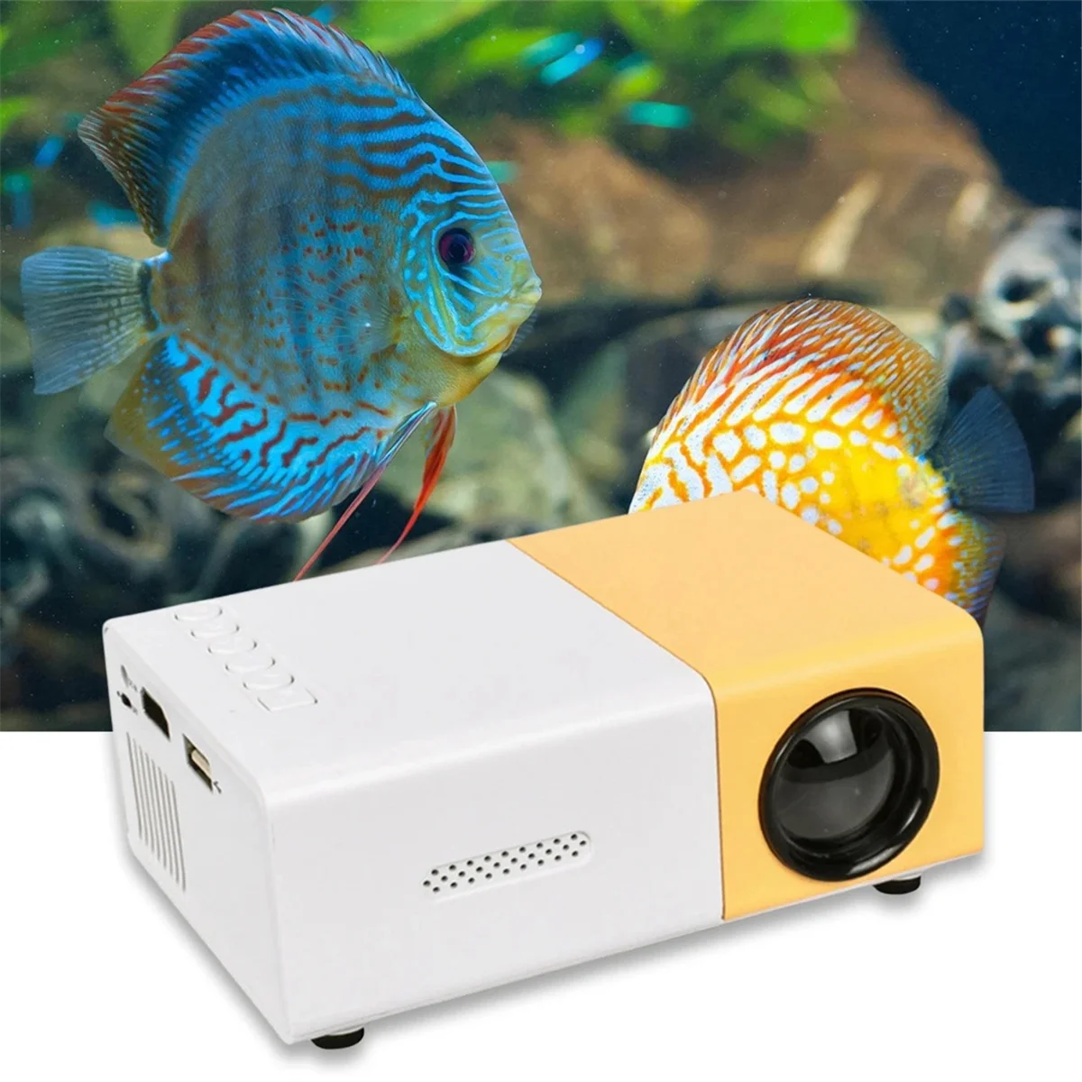 

A10RR HD 1080P Mini LED Projector 400 Lumen Home Media Player 320x240 LED Micro-Projector with Remote Controller US Plug