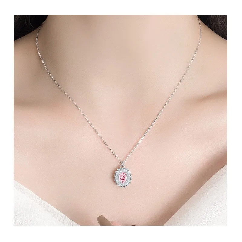 

Комплект украшений Kalaini Classic Danite с розовыми бриллиантами: колье и серьги с розовыми бриллиантами