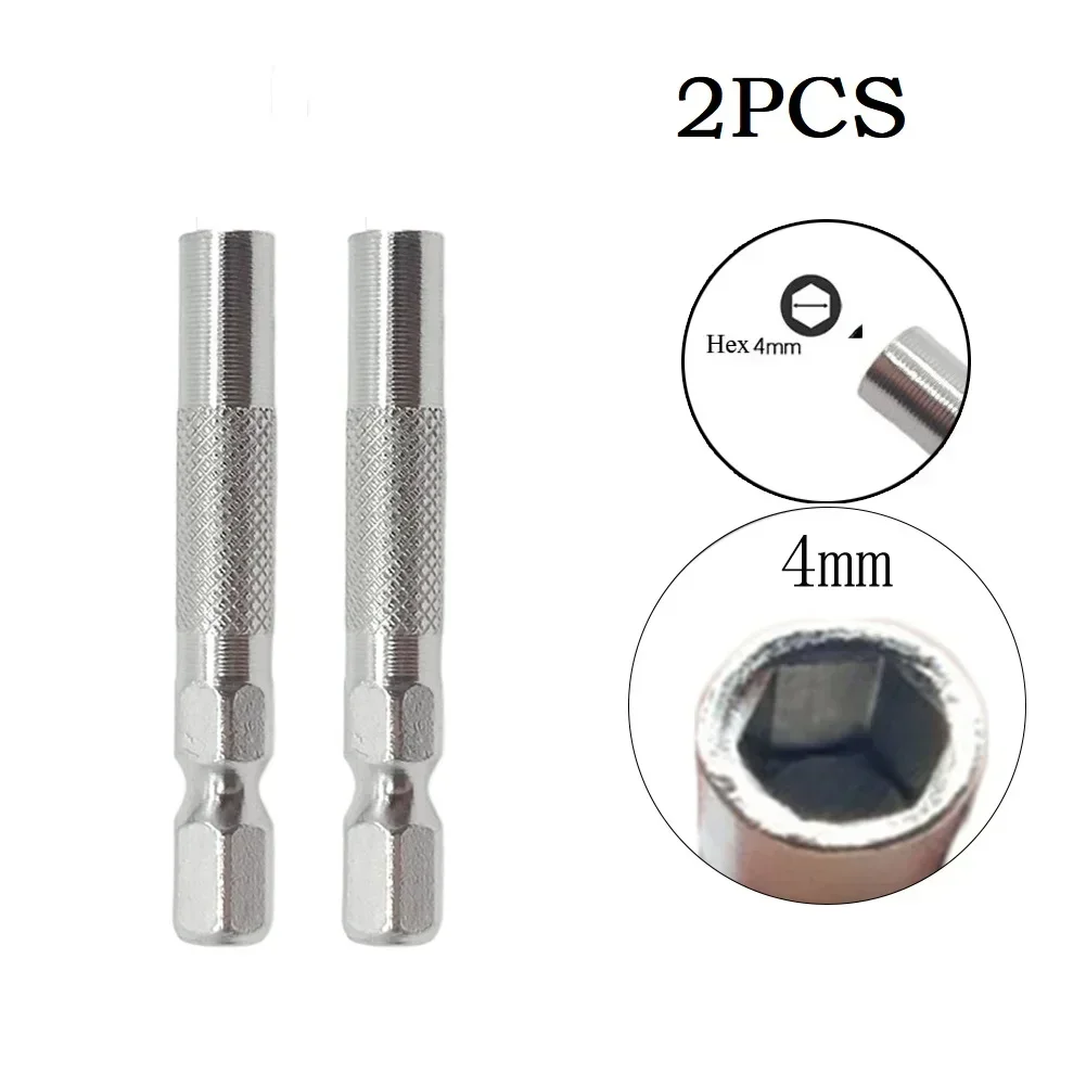 Hex Shank 6.35mm Insert Bit Adapter To 4mm Electric Screwdriver Socket Holder Extension Impact Driver Power Drill Holder