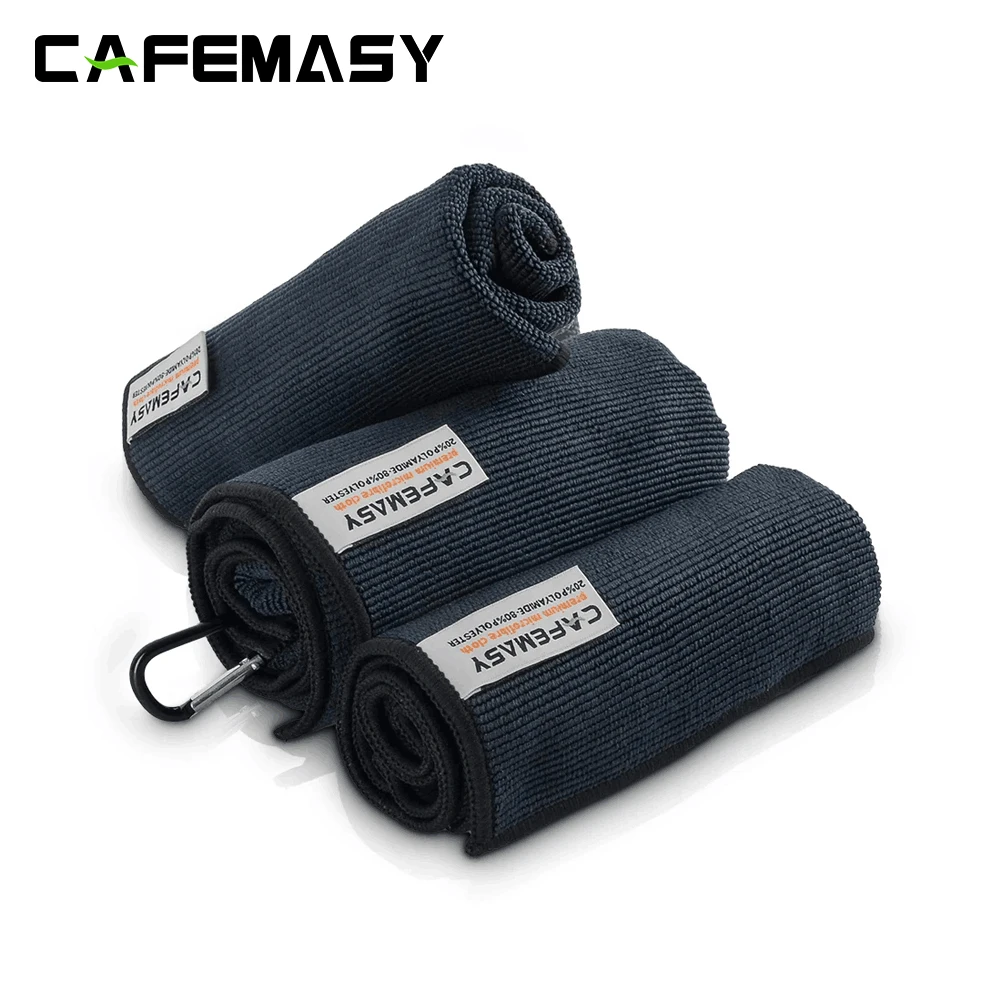 CAFEMASY 3pcs Coffee Bar Cleaning Towel Espresso Barista Towel Professional Cleaning Cloths Home Kicthen Accessories