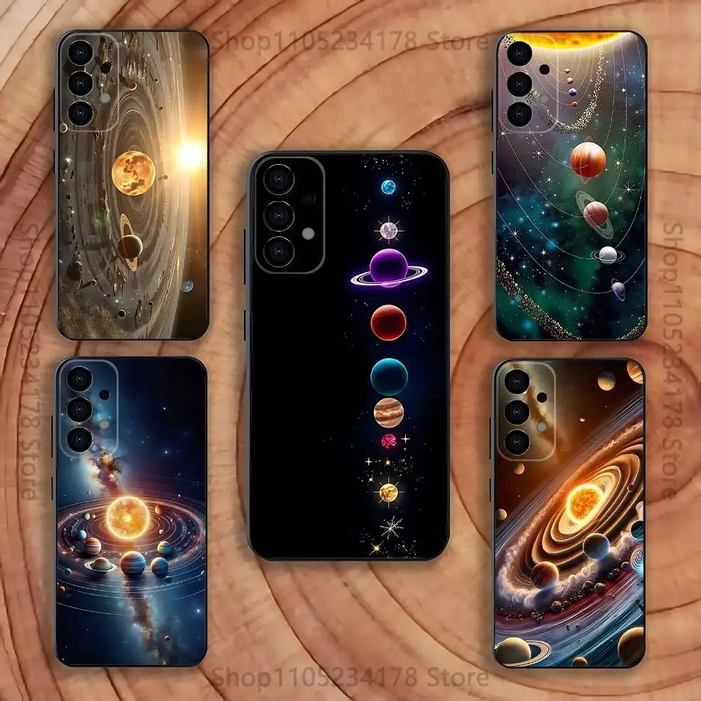 

Space Planet Sun Moon Stars Phone Case for Samsung S24 S22 S25 Ultra S9 S20 FE S23 Plus S10 S21 Shockproof Funda Cover