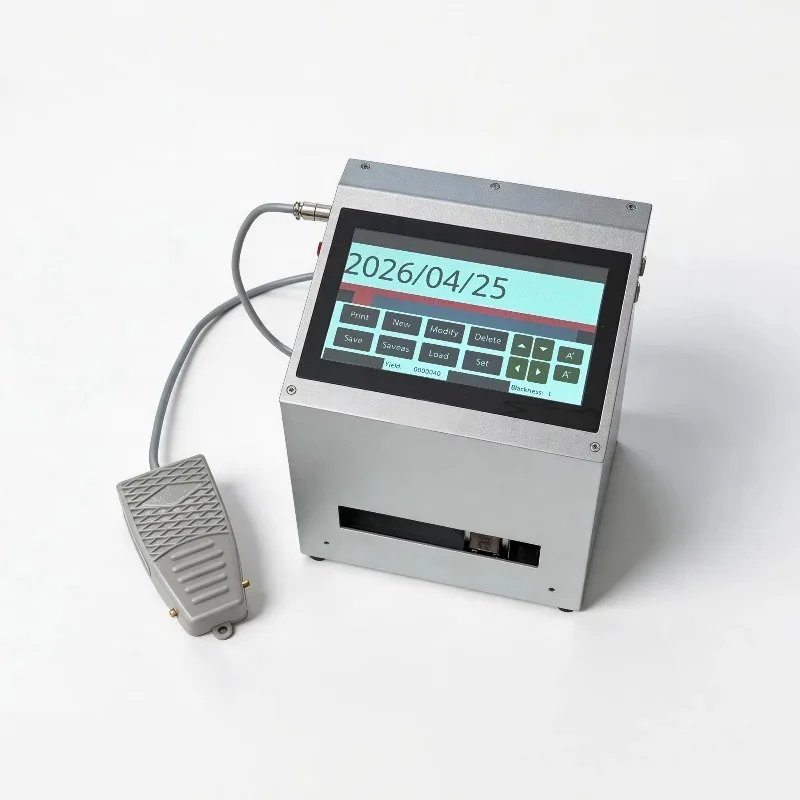DST130 Desktop TIJ High‑Resolution Inkjet Coding Machine for Date Batch Number QR Barcode Logo Industrial Printing