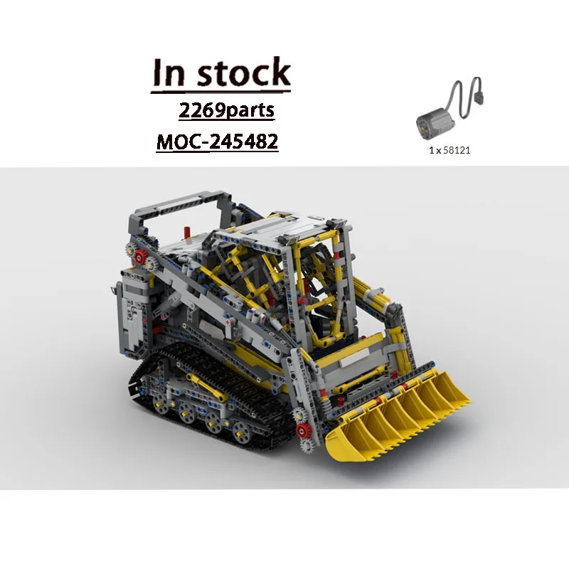 MOC-245482 New Compact Crawler Remote Control Loader Building Block Model 2269 Parts Boys Children's Birthday Christmas Toy Gift