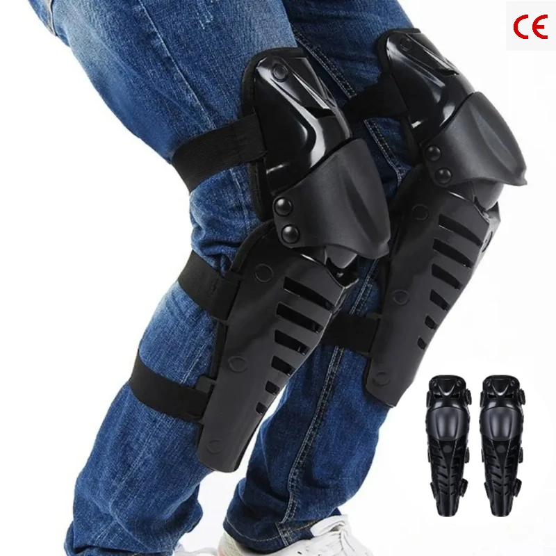 

Unisex Breathable PE Knee Protector Durable Anti-collision Knee Pads for Motorcycle Cycling Outdoor Sports Riding Safety Guard