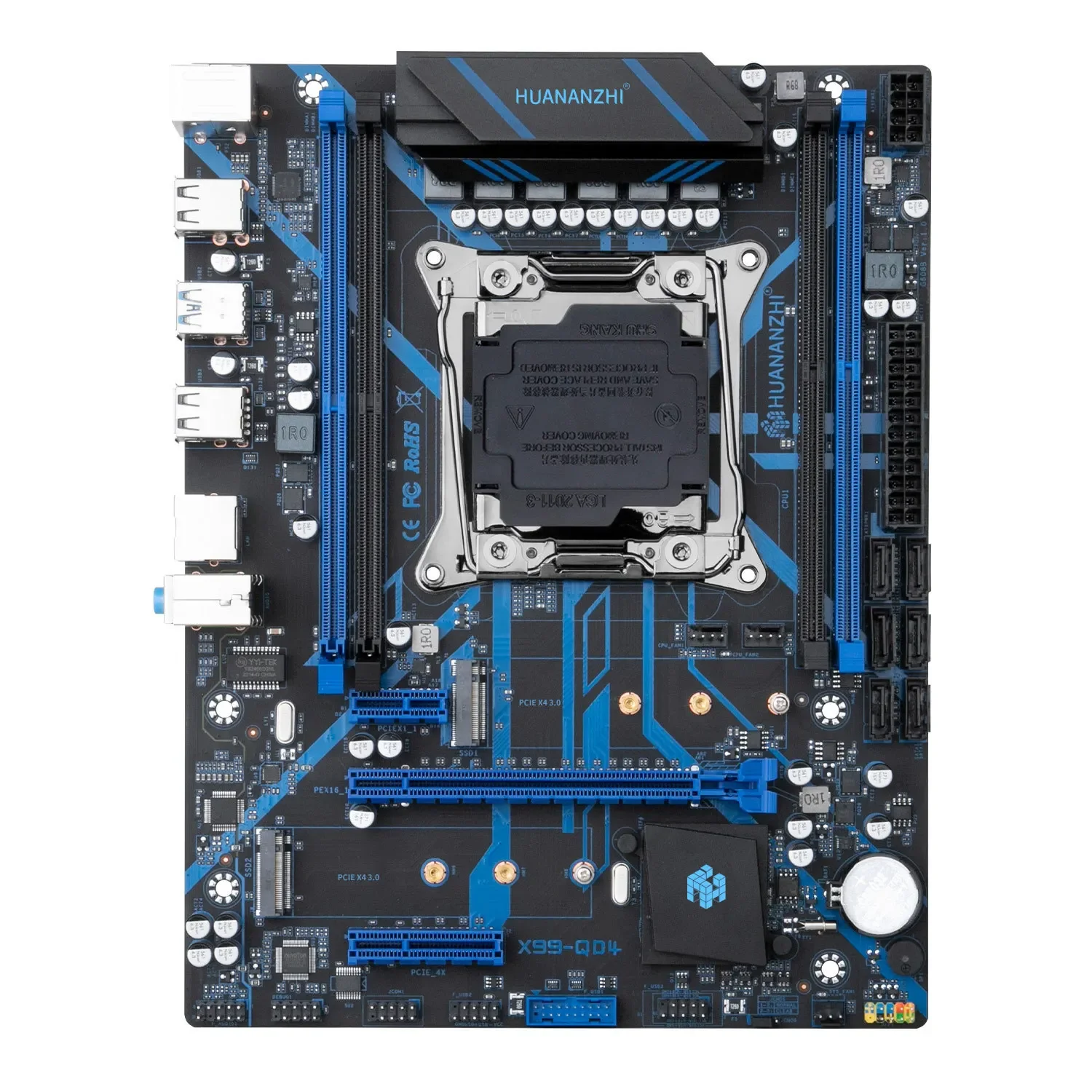 South China gold X99-QD4 main board four channel ddr4 memory desktop computer game multi open