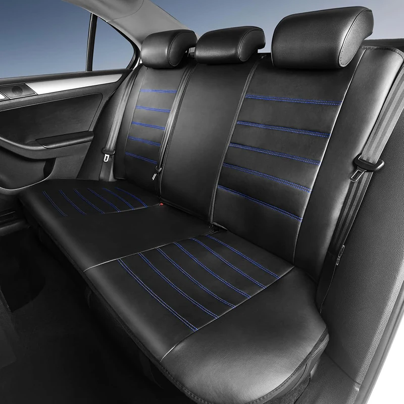 Ganzjahres-Universal-PU-Leder-Autositzbezug, vollständig umschließender Sitzschutz, wasserdicht, passend für Limousinen, SUVs, Pick-ups und LKWs – Detail 6