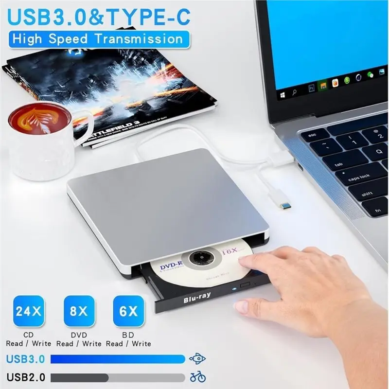ULBS USB 3.0 Drive Blu-Ray Drive CD Burner DVD Burner