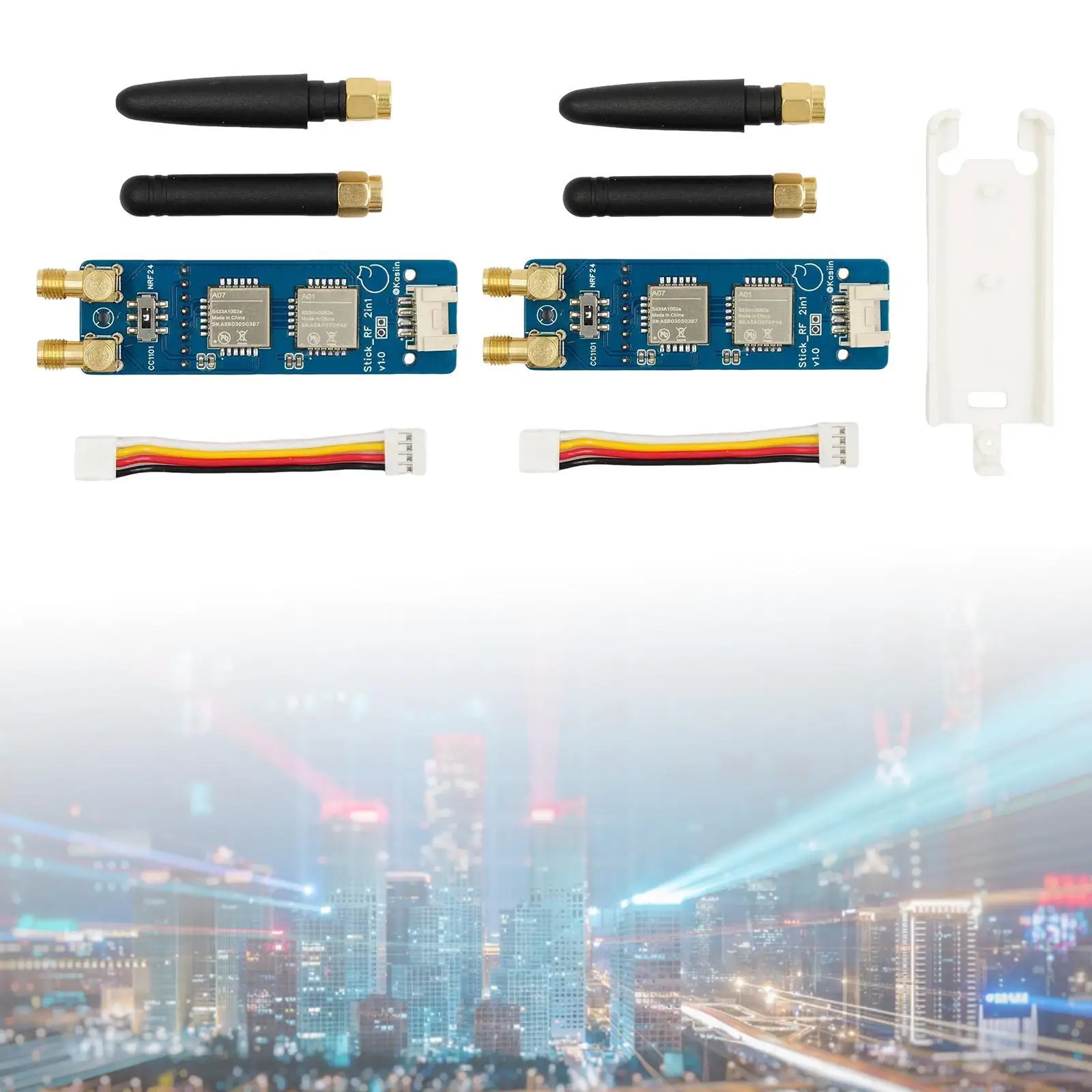 

RF 2 in 1 Module with Antenna Support cc1101 NR F24 for ESP32 M5stickc Plus2