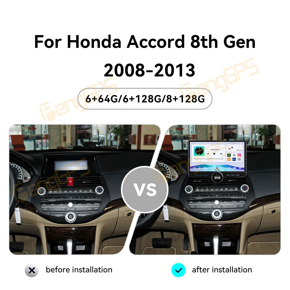 Touch Screen Car Radio For Honda Accord 8th Gen 2008-2013 Android GPS Automotive Multimedia Auto Radio Stereo Receiver Head Unit