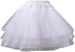 Petticoat for Girls Kids 3 Layers Hoopless Crinoline Slip Underskirt Evening Wedding Party Dress