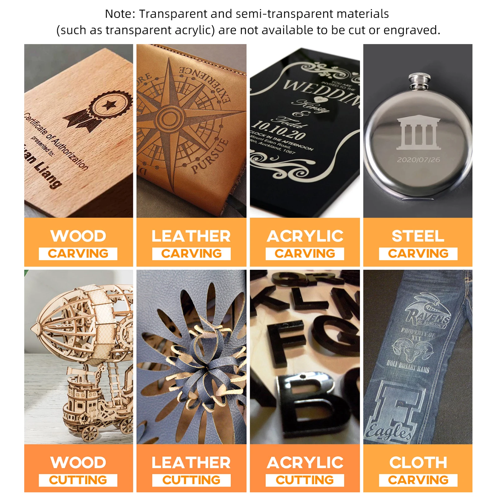 

Laser Engraving Machine Ultra-thin Laser Beam Shaping Technology High-precision Wood Acrylic Laser Engraver Cutting Machine