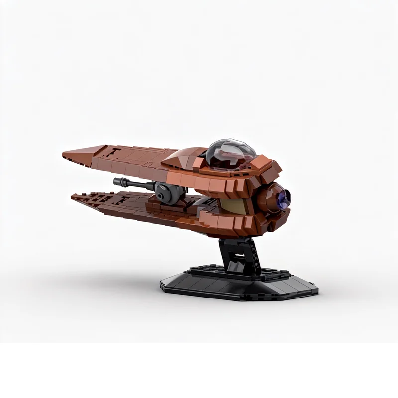 456PCS Sci Fi Galaxy Space Combat Starfighter MOC Model Blocks Assembly Educational Birthday Christmas Collection Display Gift
