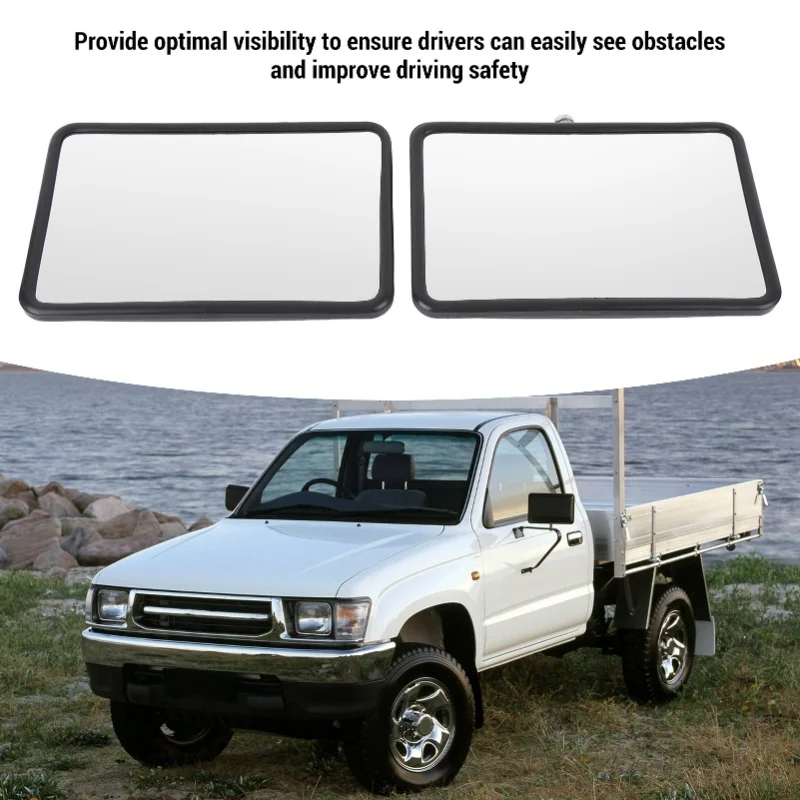 1 Pair Door Mirror Head Scratch Resistant Truck Door Side Rear View Mirror Replacement For Landcruiser 70 75 78 Hilux Ute
