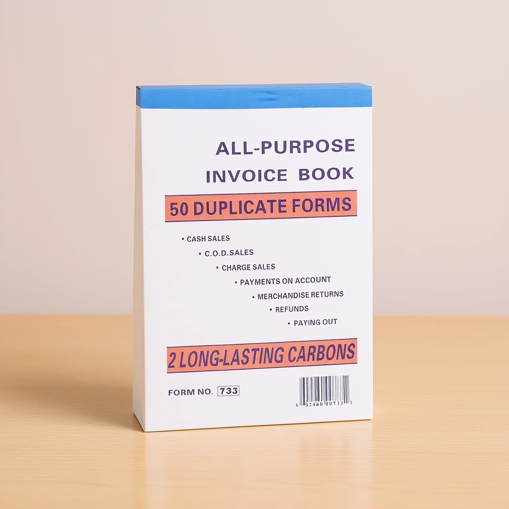 Receipt Book For Sales Multicolumn Purchase Order Tracking Business Invoice Management Tool Financial