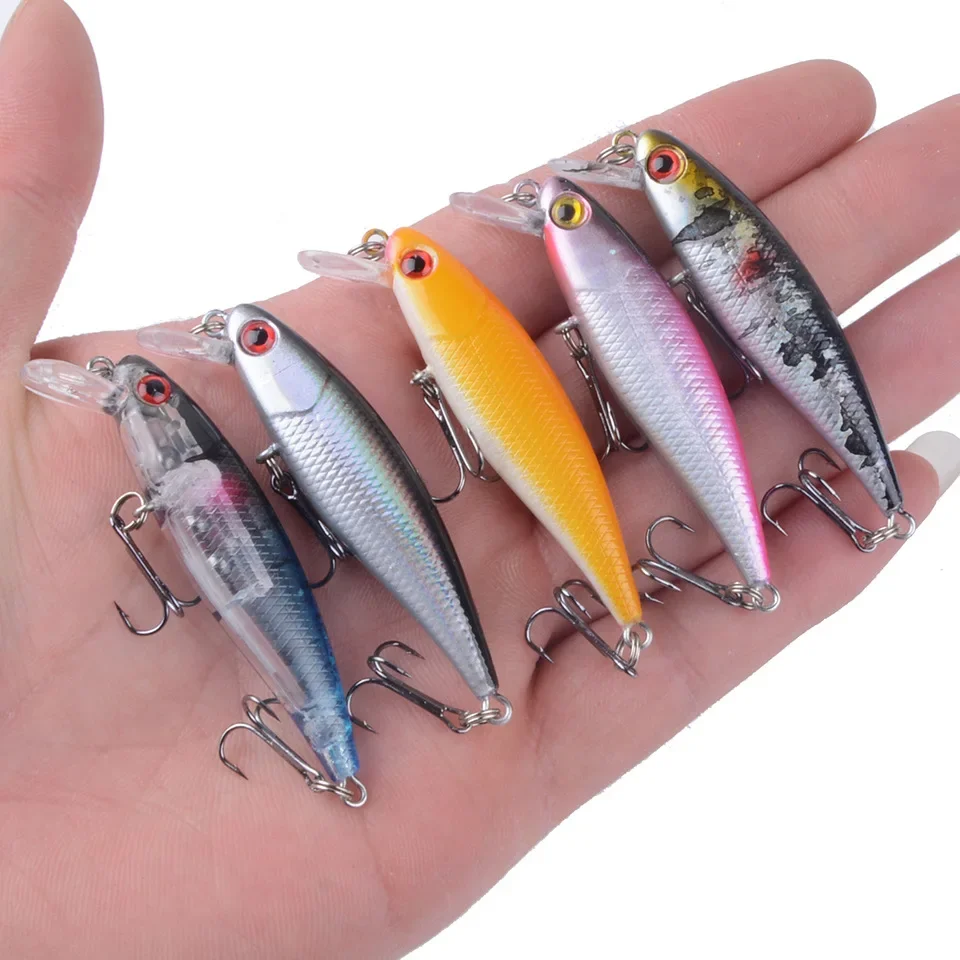 Freshwater Small Hunchback 5-color Asian Bait Floating Mino 6.4cm/4.5g Bionic Artificial Hard Bait