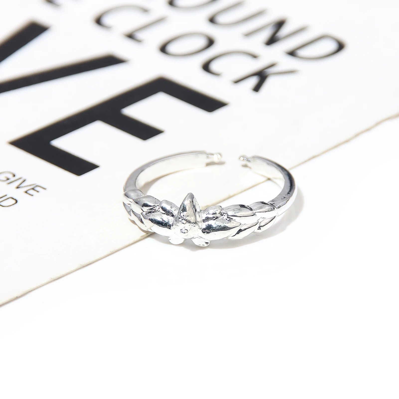 Anime Frieren:Beyond Journey's End Rings Anime Character Frieren  Adjustable Mirror Lotus Rings For Unisex Hand Charm Gifts