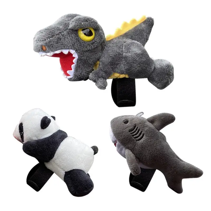 

Motorcycle Handlebar Cute Cartoon Shark Handlebar Decor Panda Puppet Ornaments Decorative Cycling Accessories For Motorbike