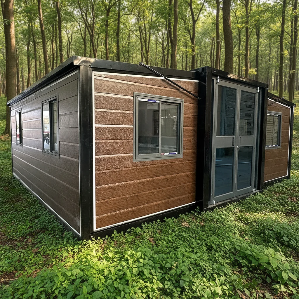 

Customized Factory Pretty 20Ft Mini Home Slate Offwhite Custom Color On Wheels Eco Sound Insulation Expandable Container House
