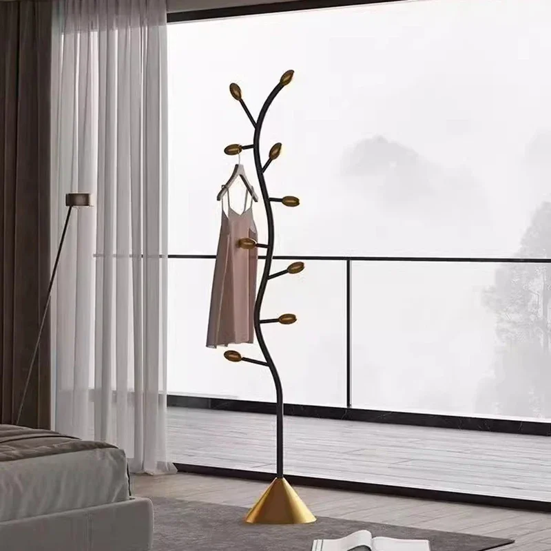 Modern Minimalist Coat Rack Dress Living Room Shelves Standing Coat Rack Boutique Nordic Display Metal Perchas Ropa Furniture